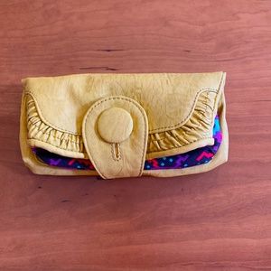 Nica Anthropologie Clutch/Wallet in Mustard